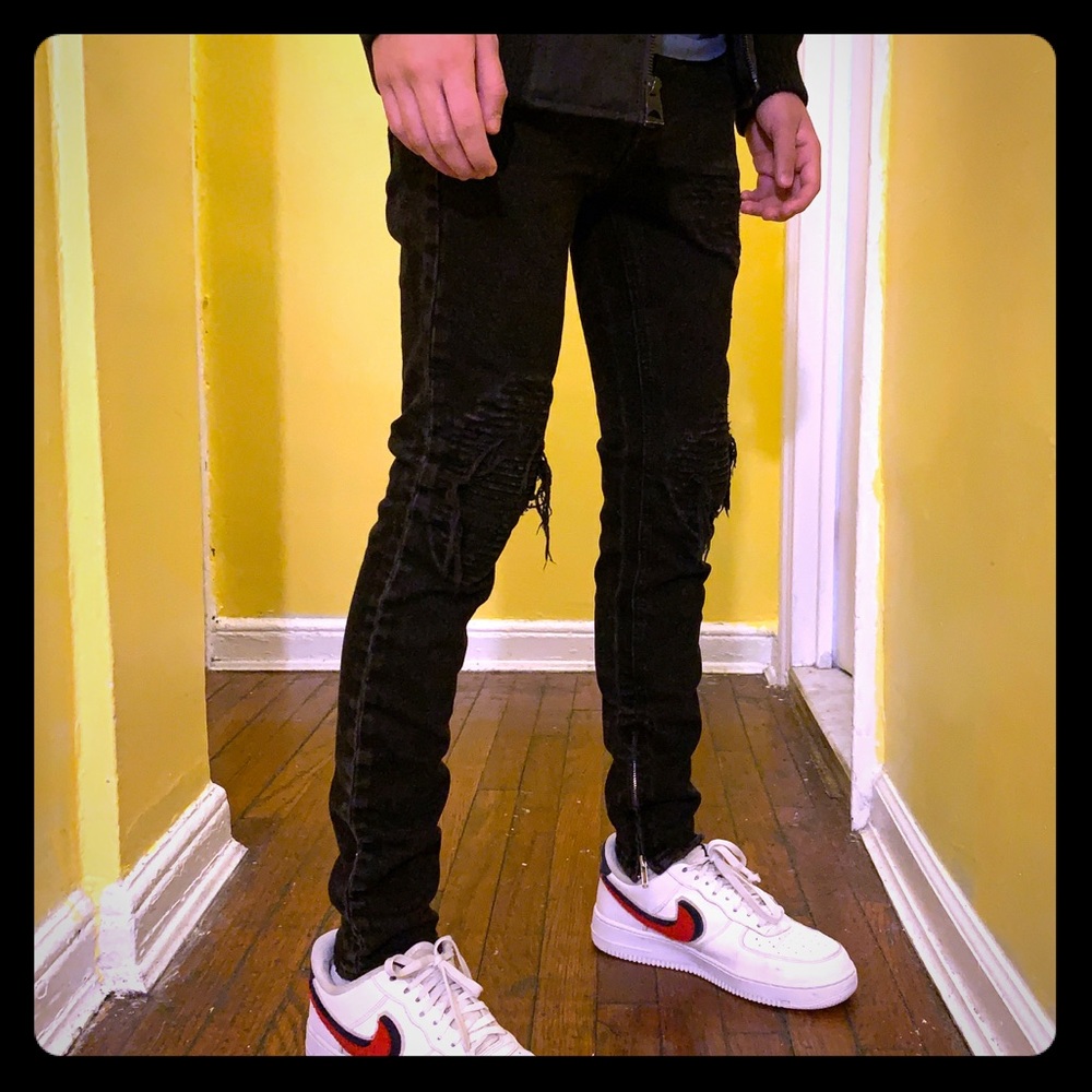 PacSun Skinny Biker Jeans.